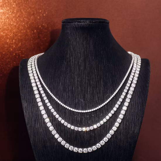 Drop Necklace with Chain and Charm Heart-to-Heart for Women