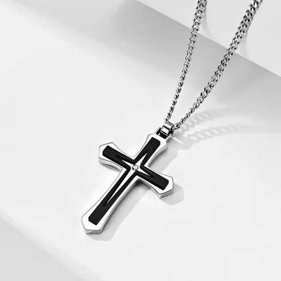 Religious Jewelry Stainless Steel Cross Pendant